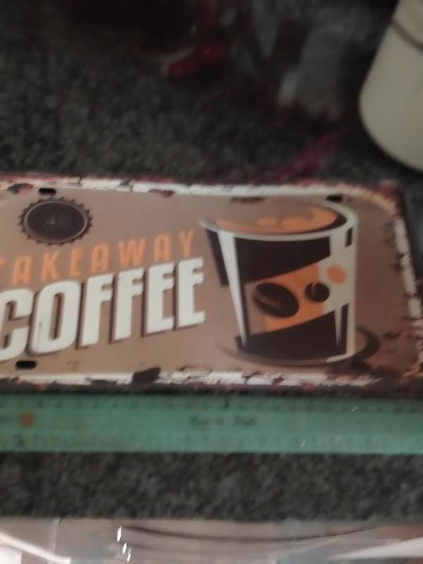 VINTAGE COFFEE METAL SIGN