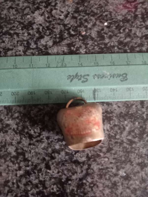 ANTIQUE BRASS MINIATURE   COW BELL