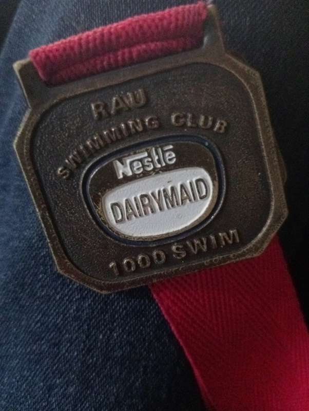 VINTAGE NESTLE SWIMMING  BRONZE MEDAL