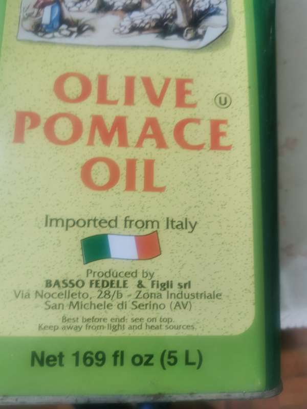 COLLECTABLE OLIVE POMACE OIL TIN