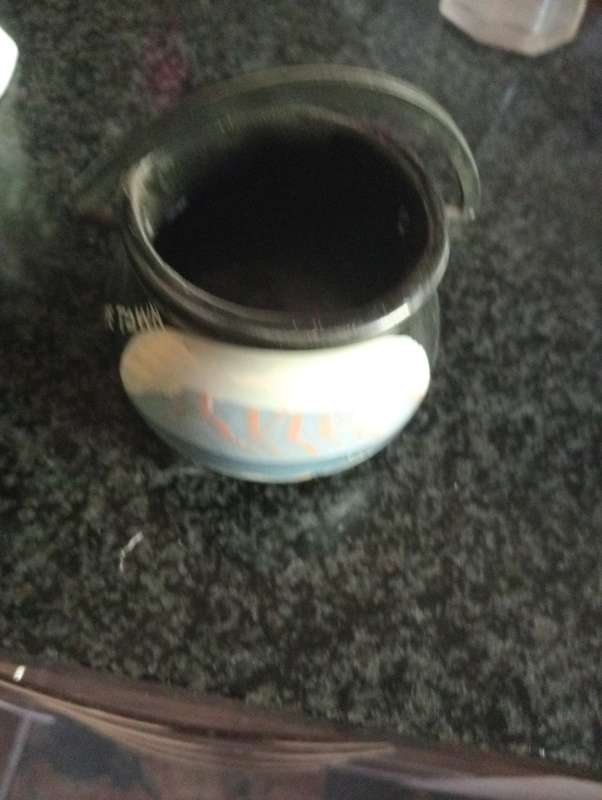 VINTAGE ORNAMENTAL BLACK POT WITH HANDLE