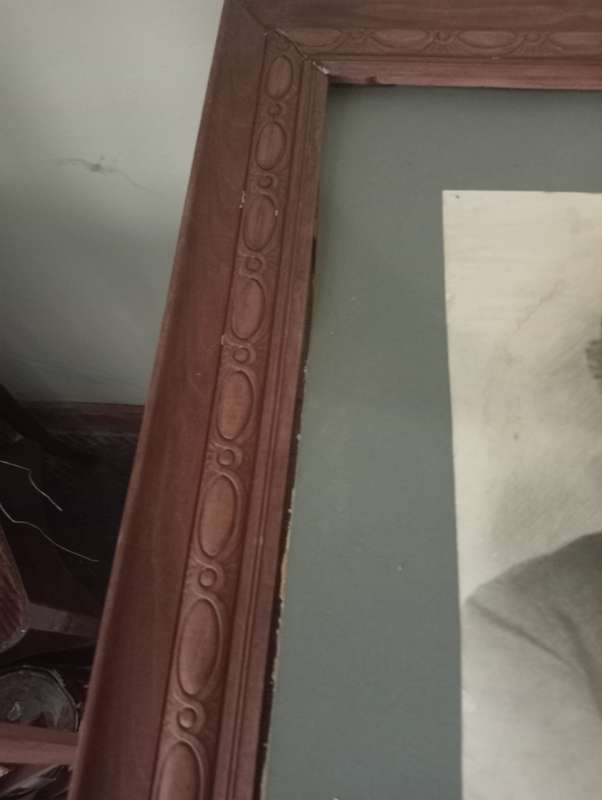 ANTIQIE 1920 FRAME WITH PAUL KRUGER PHOTO