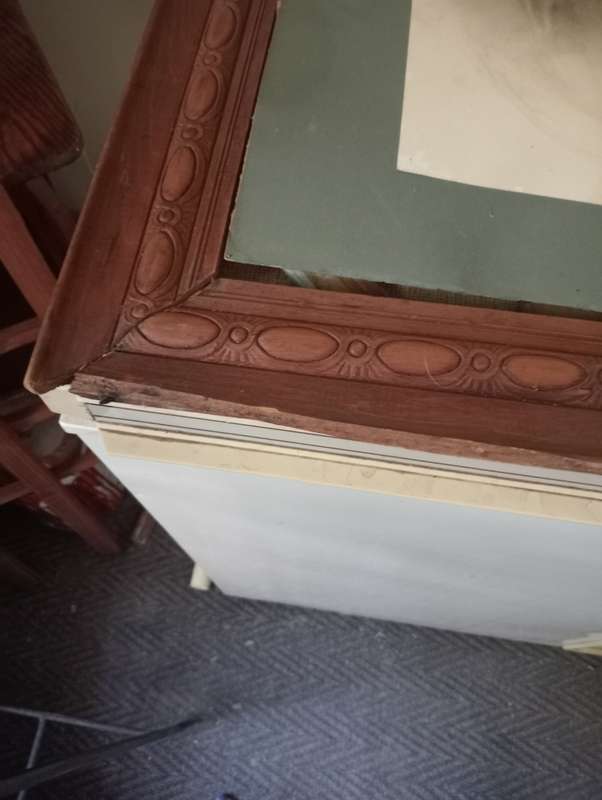ANTIQIE 1920 FRAME WITH PAUL KRUGER PHOTO