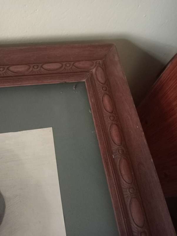 ANTIQIE 1920 FRAME WITH PAUL KRUGER PHOTO