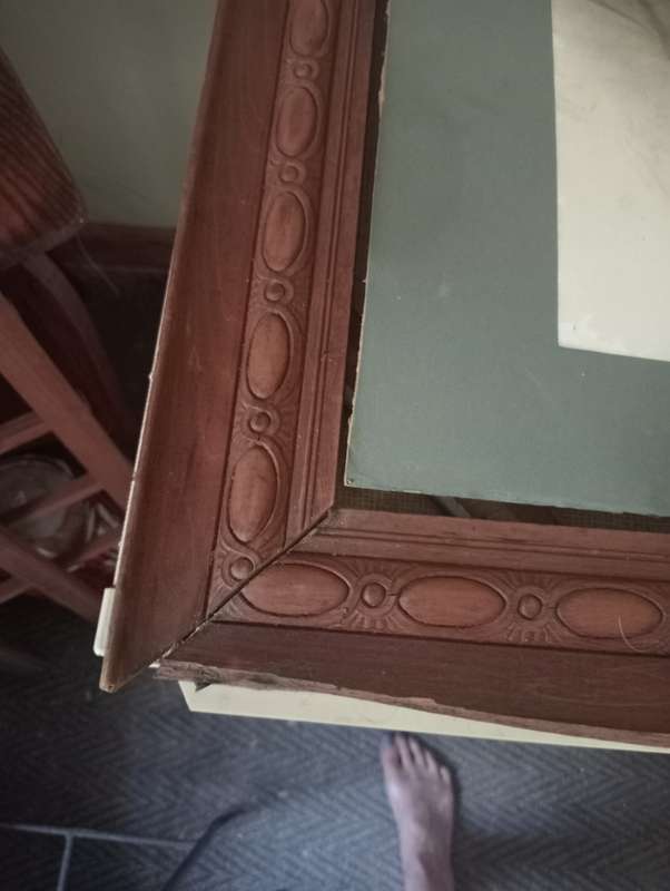 ANTIQIE 1920 FRAME WITH PAUL KRUGER PHOTO