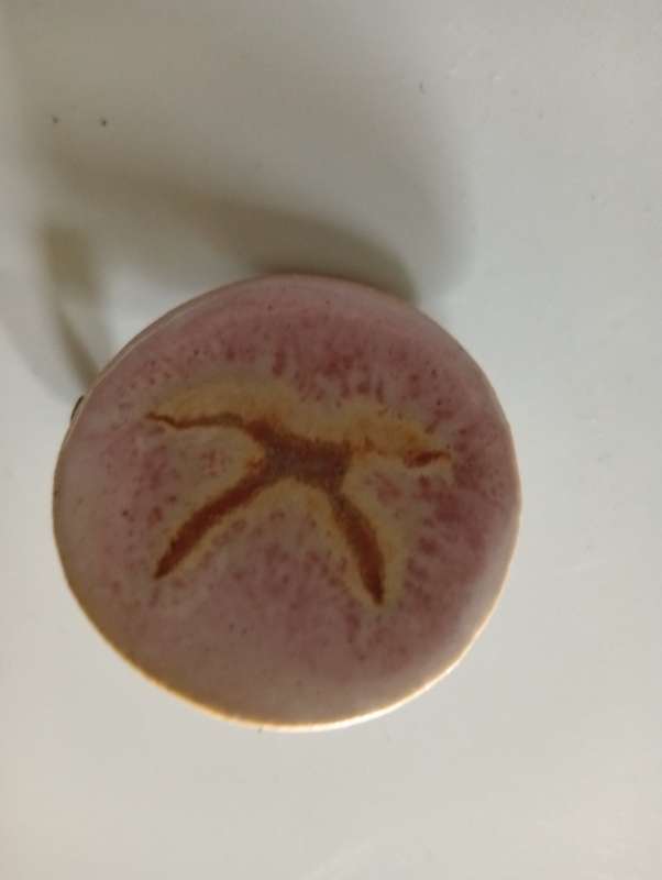 VINTAGE PORCELAIN HAND PAINTED BROOCH
