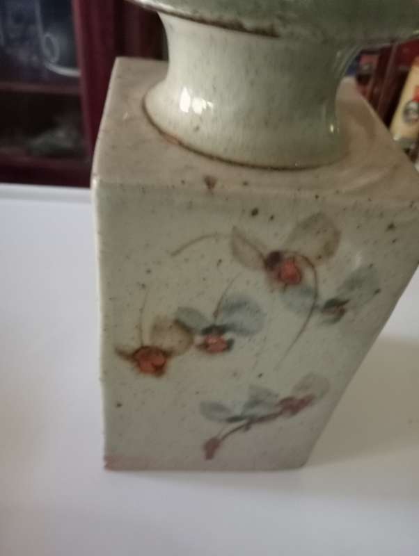 VINTAGE POTTERY GLAZED VASE