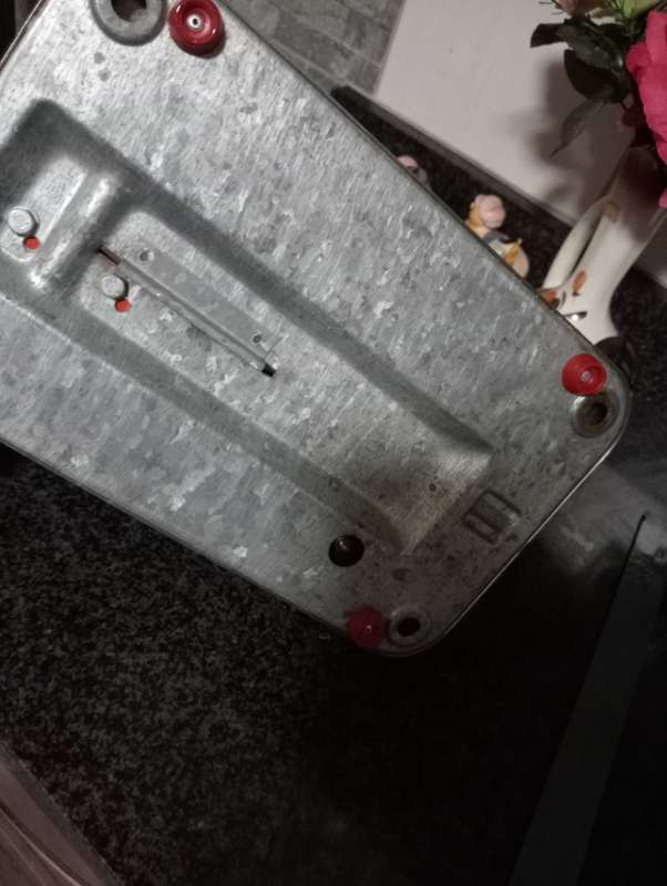 VINTAGE RED PINEWARE BREADSLICER AS NEW
