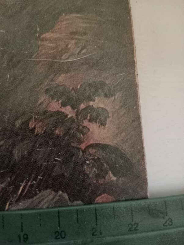 VINTAGE PRINT ON HARDBOARD