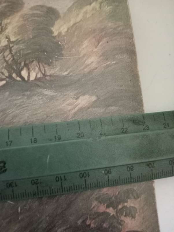 VINTAGE PRINT ON HARDBOARD