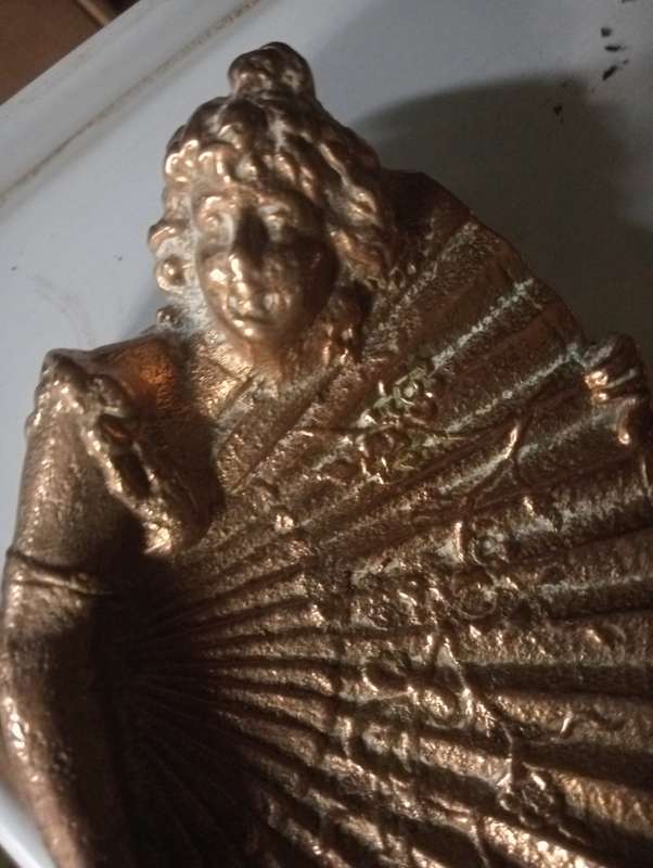 VINTAGE RARE BRASS BRONZE SOAP DISH