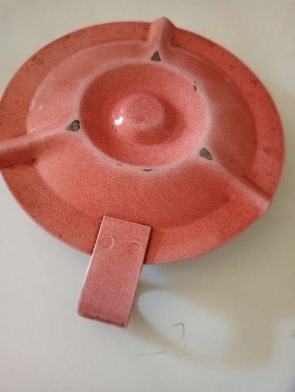 VINTAGE RED CANDLE HOLDER