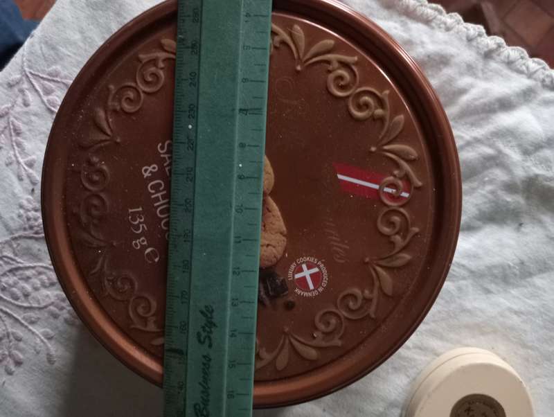 VINTAGE SALTED CARAMEL AND CHCOLATE  TIN
