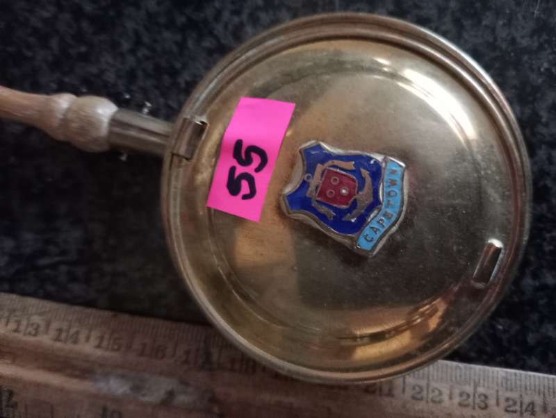 VINTAGE SMALL BRASS BEDPAN