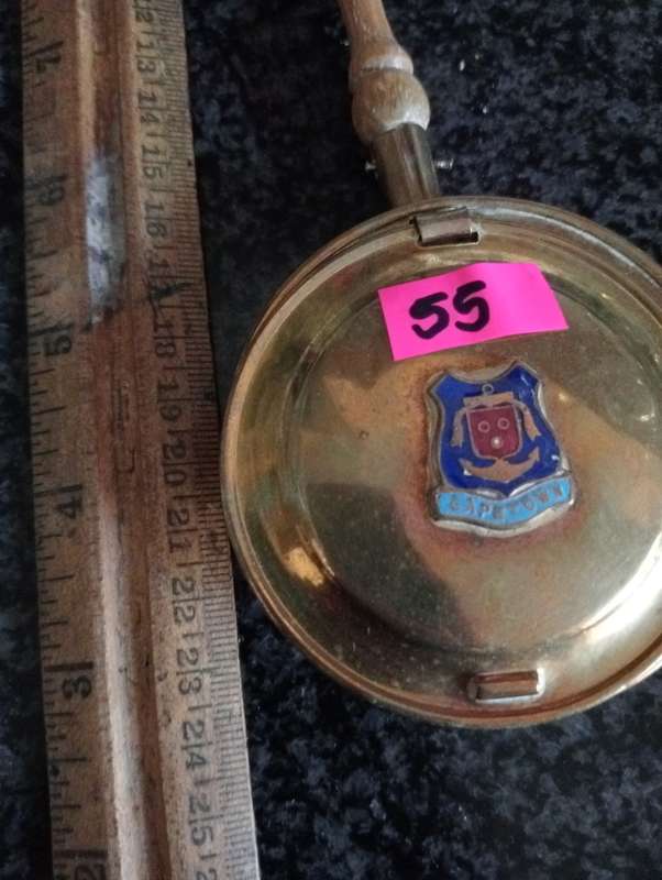 VINTAGE SMALL BRASS BEDPAN