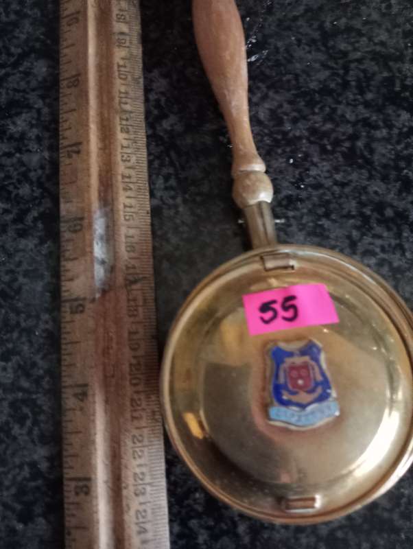 VINTAGE SMALL BRASS BEDPAN