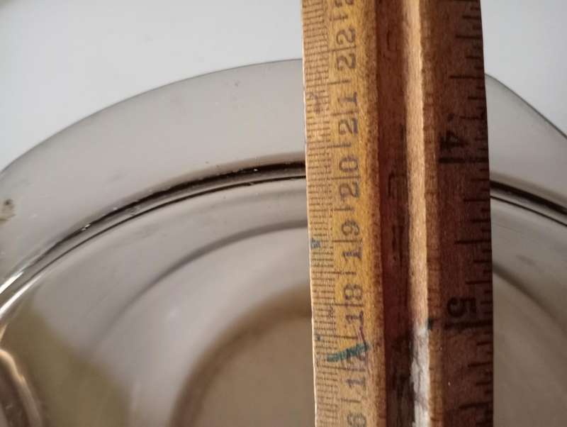 VINTAGE SMOKEY GLASS BOWL WITH LID