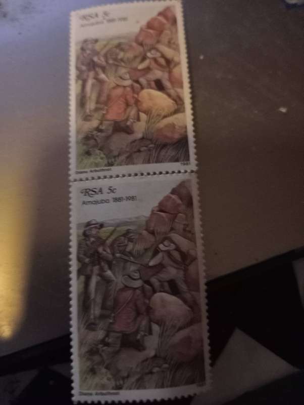SOUTH AFRICA STAMP COMMEMORATIN BATTLE OF AMAJUBA