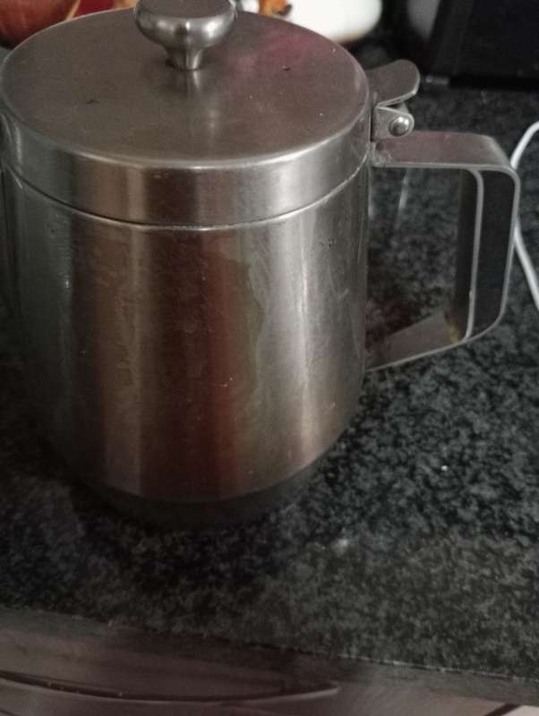 VINTAGE STAINLESS STEEL TEAPOT