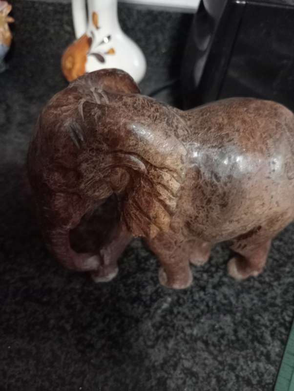 VINTAGE STONEWARE ELEPHANT