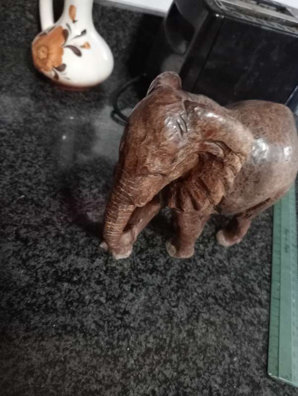 VINTAGE STONEWARE ELEPHANT