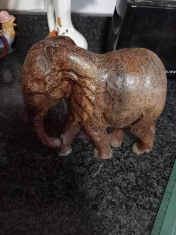 VINTAGE STONEWARE ELEPHANT