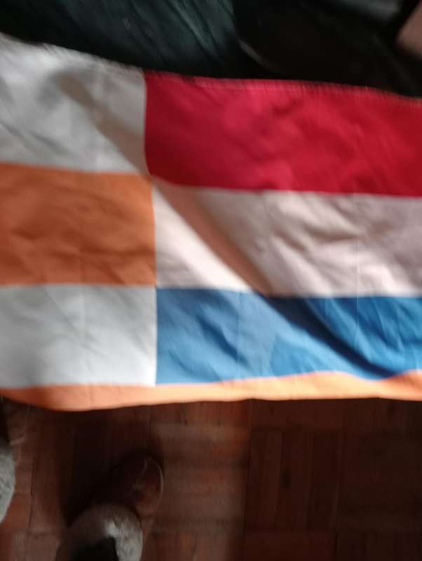 VERY OLD ORANJE VRYSTAAT SOUTH AFRICA  FLAG