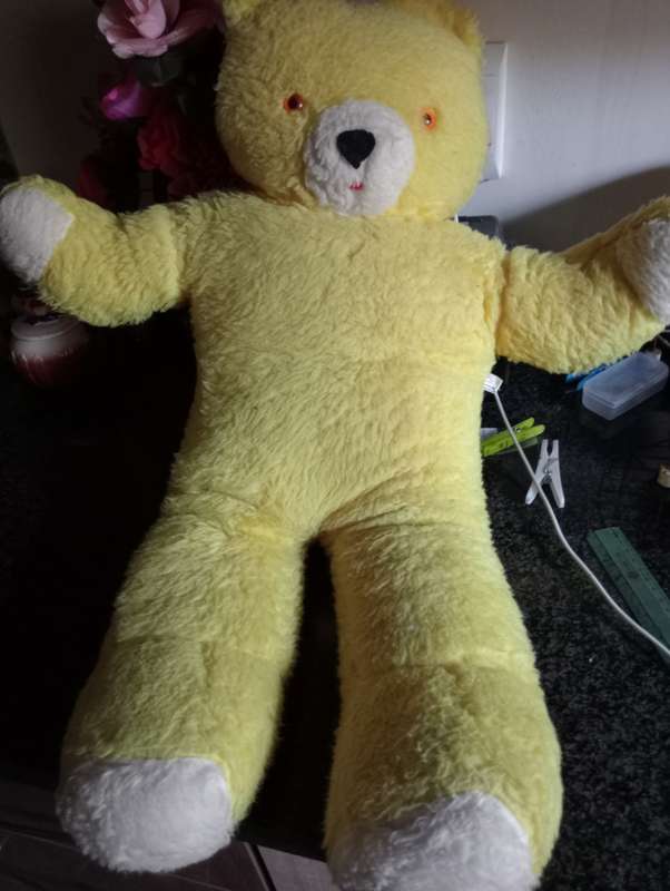 Vintage 63cm yellow bear