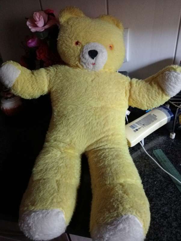 Vintage 63cm yellow bear