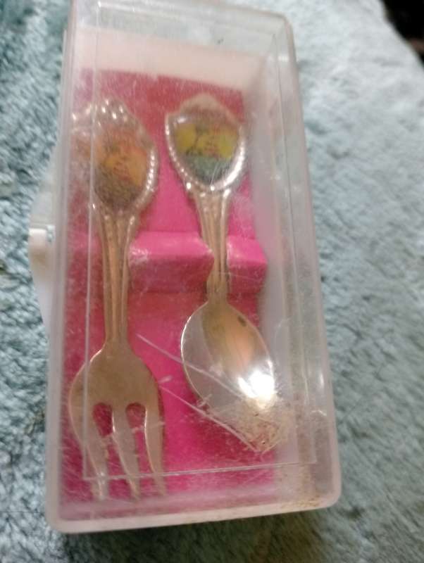 SMALL VINTAGE BAHAMA SPOON AND FORK A