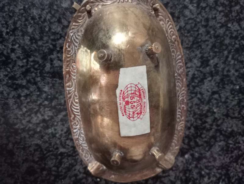 VINTAGE BRASS MINIATURE BATH ASHTRAY