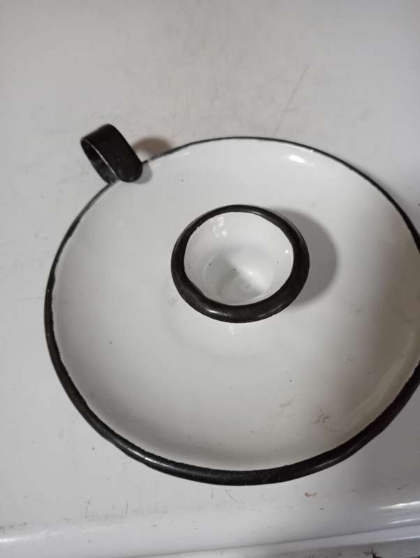 VINTAGE ENAML CANDLE HOLDER