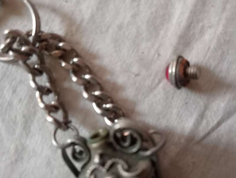 Vintage Costume jewelry chain with charm