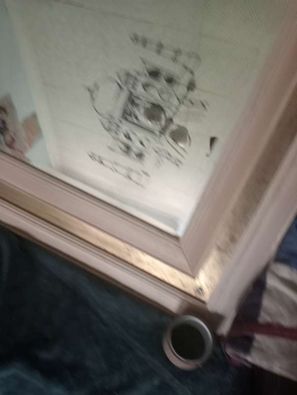 VINTAGE DOUBLE WOOD FRAMED MIRROR