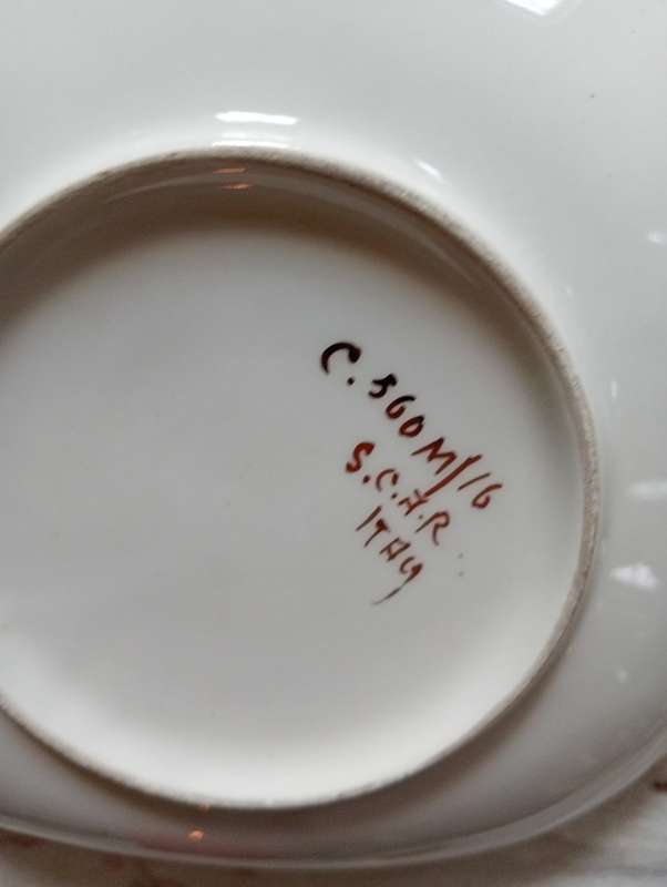 VINTAGE GLAZED HANDPAINTED SMALL BOWL
