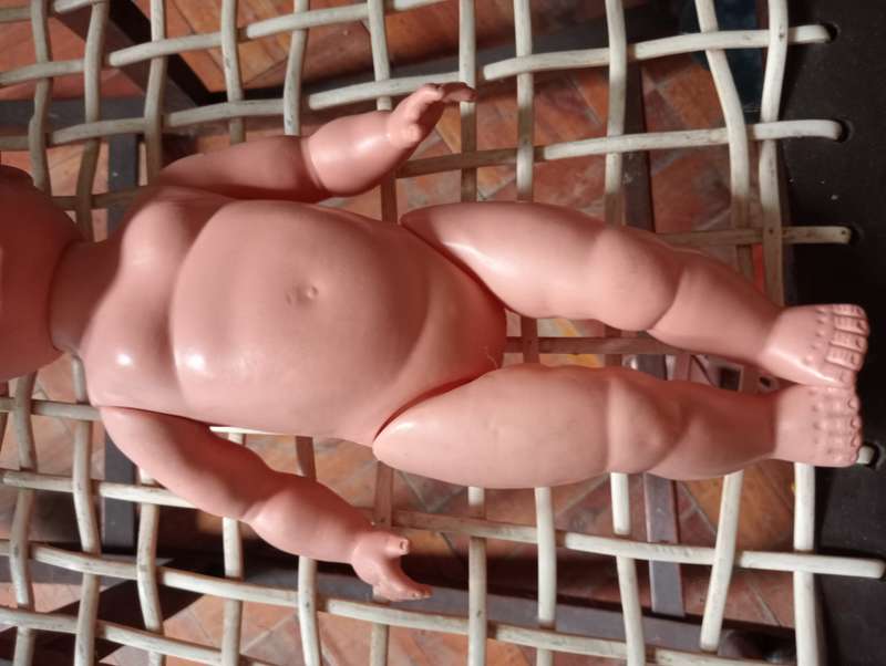 VINTAGE HARD PLASTIC DOLL