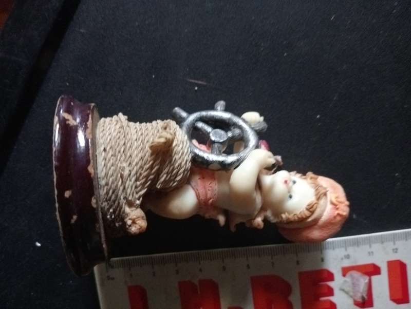ANRTIQUE  FISHERMAN BOY ORNAMENT