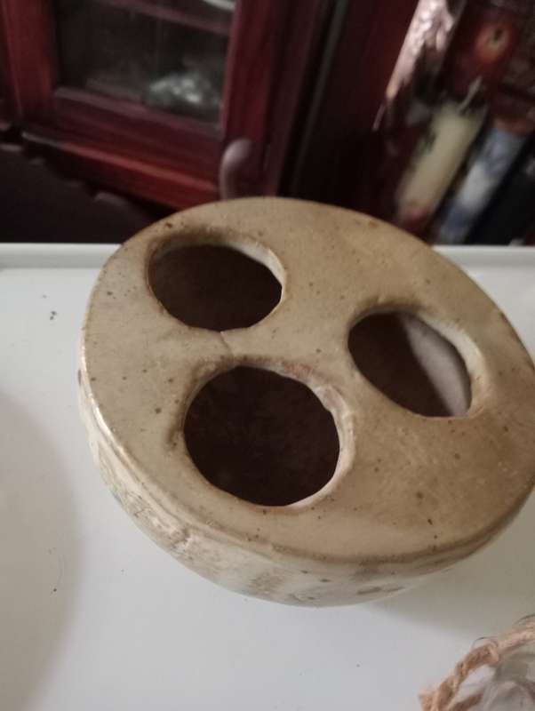 VINTAGE POTTERY CANDLE HOLDER