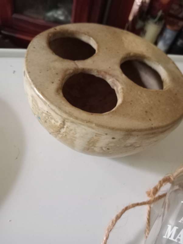 VINTAGE POTTERY CANDLE HOLDER