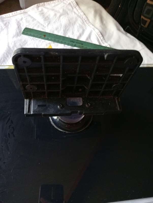VINTAGE GLASS TV STAND