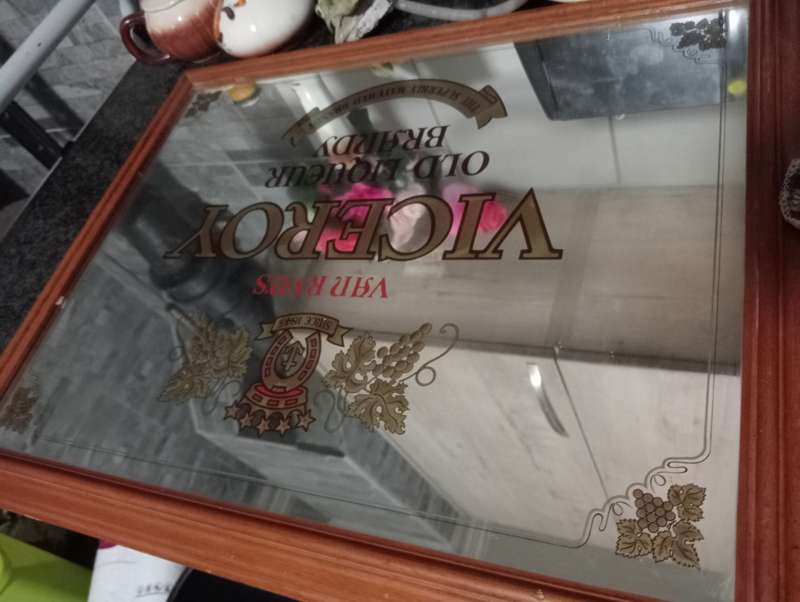 VINTAGE VICEROY BRANDY MIRROR