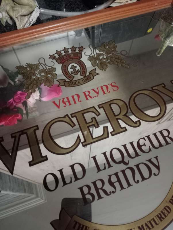 VINTAGE VICEROY BRANDY MIRROR
