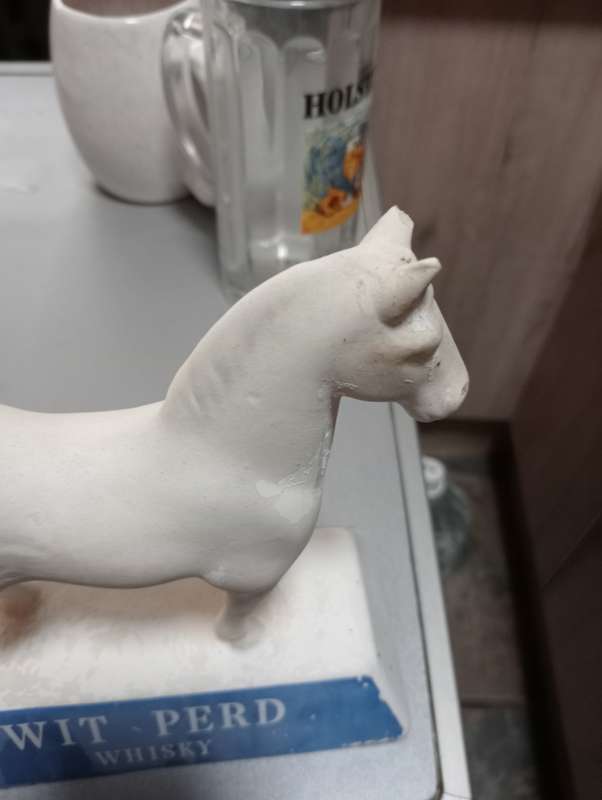 VINTAGE WHITE HORSE WHISKEY STAND