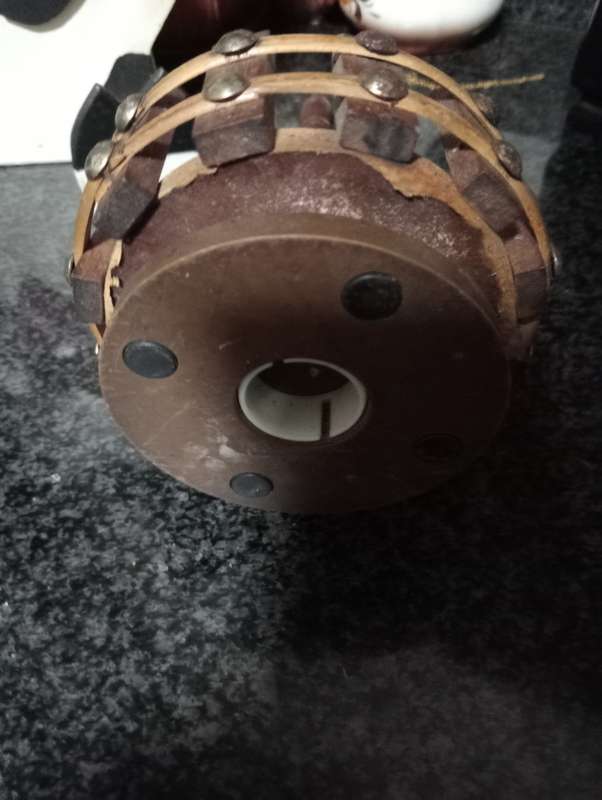 VINTAGE WOODEN NUTCRACKER  BOWL
