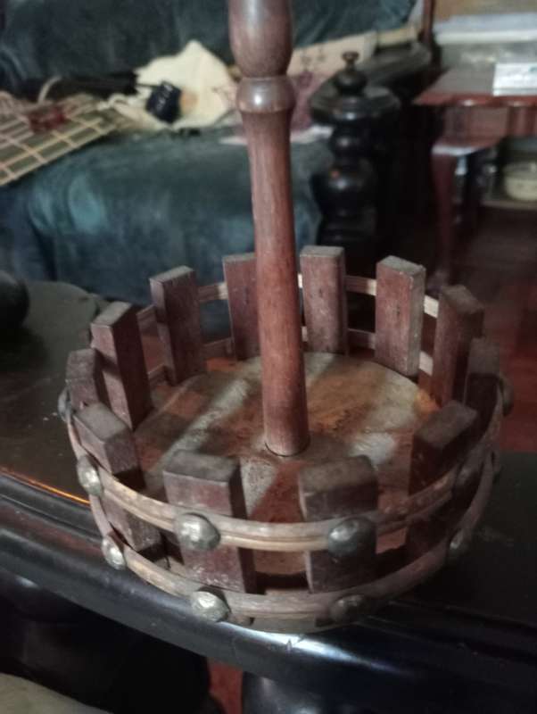 VINTAGE WOODEN NUTCRACKER  BOWL