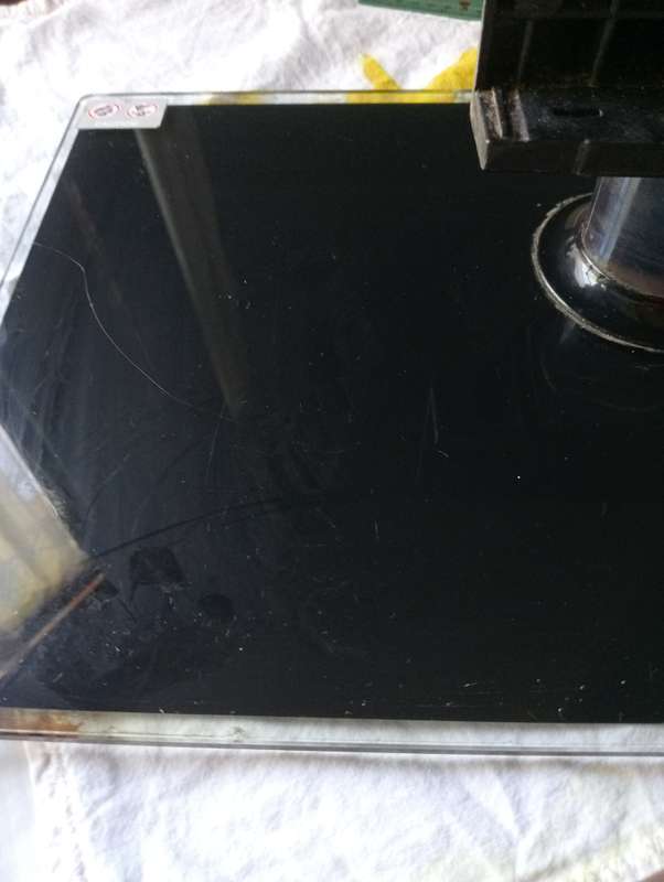 VINTAGE GLASS TV STAND
