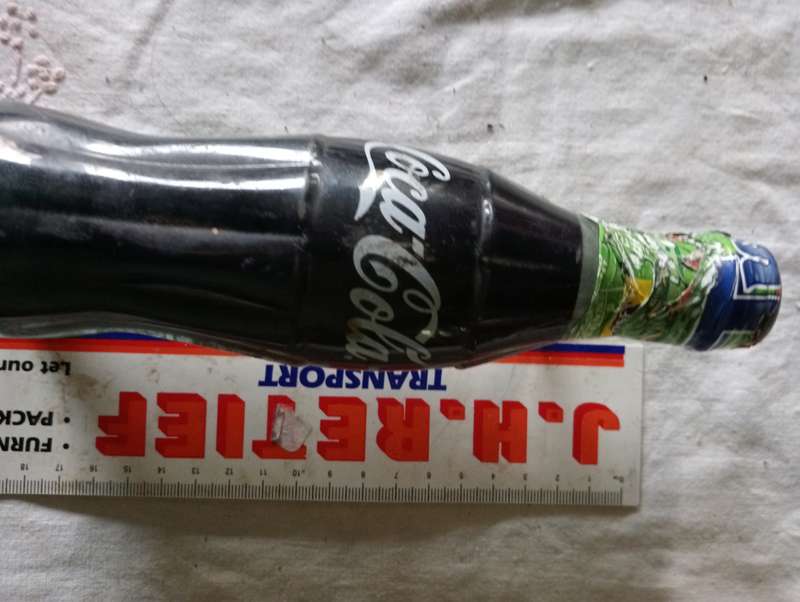 VINTAGE SEALED COKE BOTTLE  WALL MOUNTED
