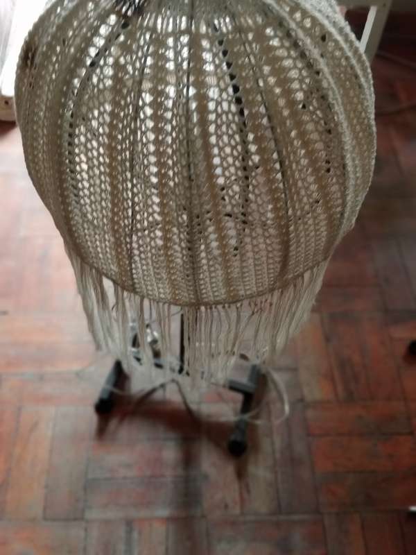 VINTAGE ELECTRIC LAMP WITH SHADE
