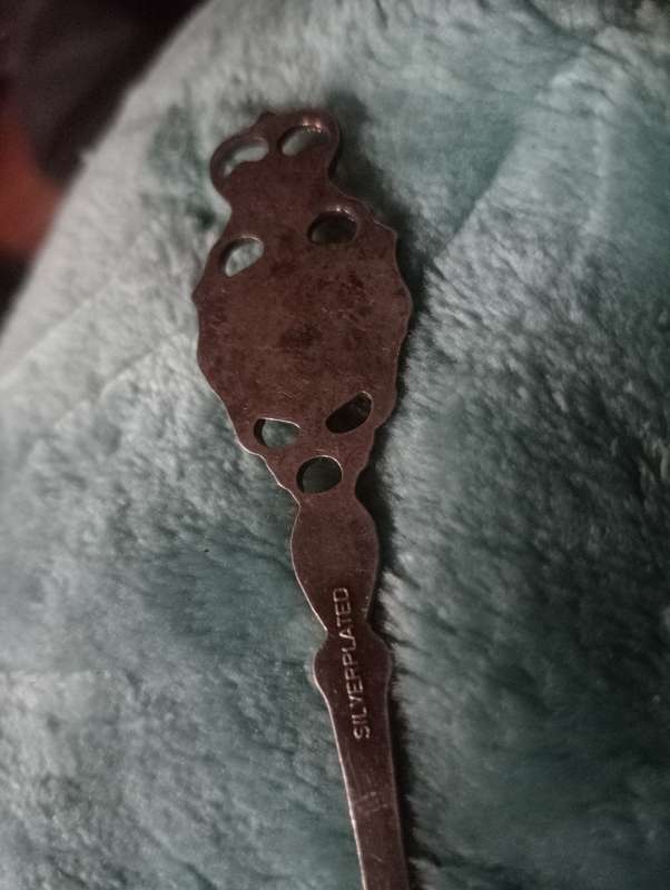 VINTAGE WALES SILVERPLATED SPOON