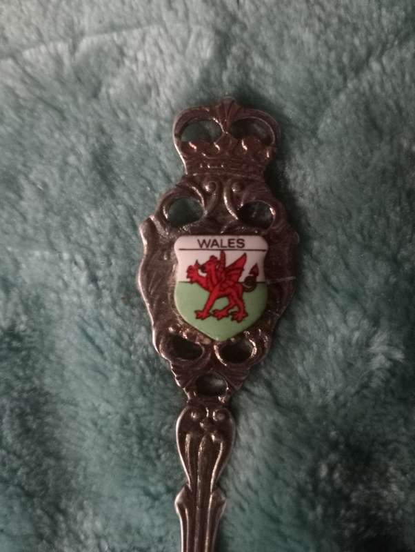 VINTAGE WALES SILVERPLATED SPOON